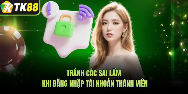 Tránh các sai lầm khi đăng nhập tài khoản thành viên